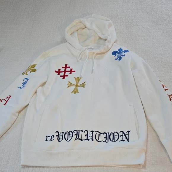 smoke rise ny Other - Smokerise REVOLUTION Hoodie Embroidered Heraldic Religious Symbols Size Large